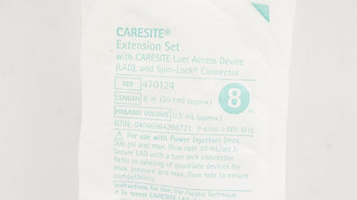 Braun 470124 Caresite Extension Set w/Access Device & Connector 8inchx0.5ml (x)
